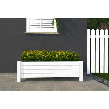 Donica drewniana LAVERNA z wkładem BIAŁA