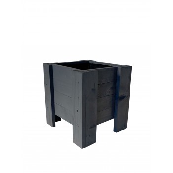 Donica drewniana LARA szara z wkładem