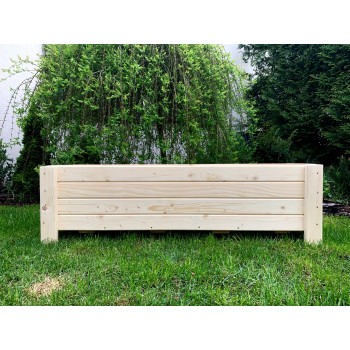 Donica drewniana LAVERNA z wkładem 90cm TORO