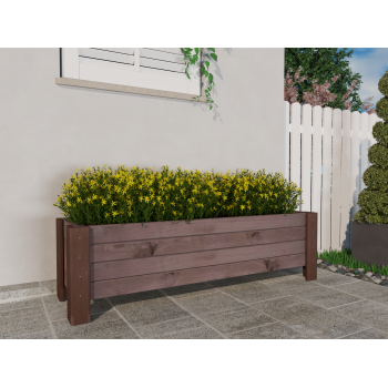 Donica drewniana LAVERNA z wkładem PALISANDER