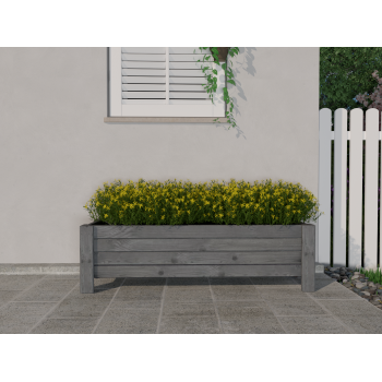 Donica drewniana LAVERNA z wkładem GRAFIT