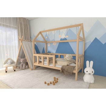 Łóżko dziecięce domek ARIEL sosna